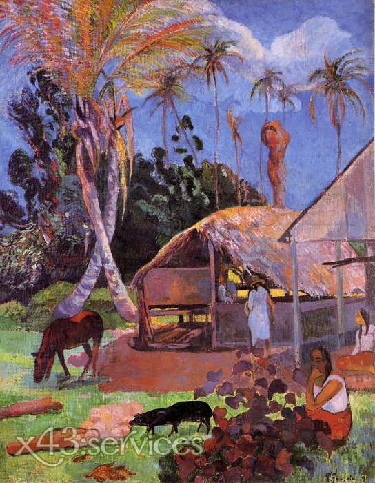 Paul Gauguin - Die schwarzen Schweine